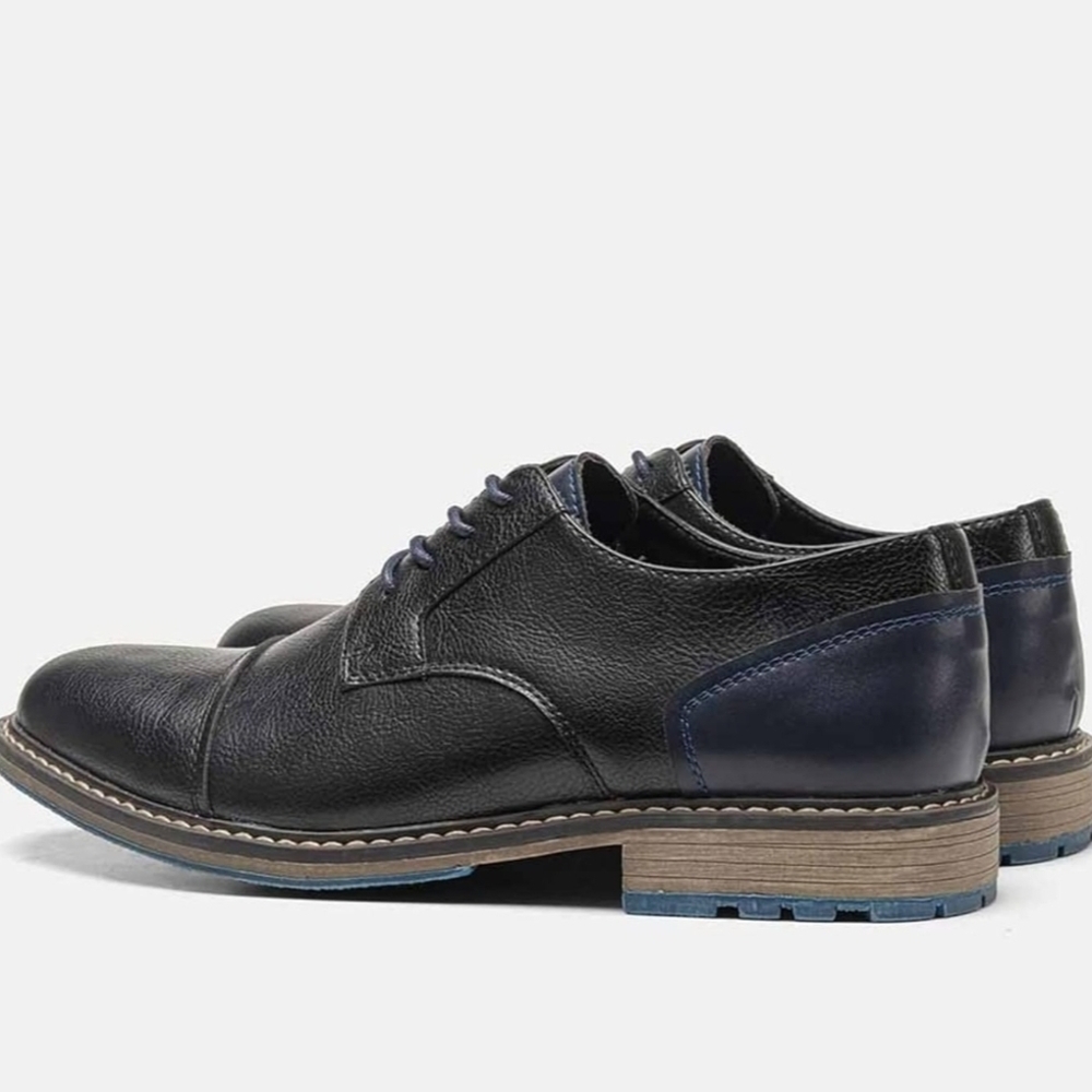Black Leather Oxford Shoes